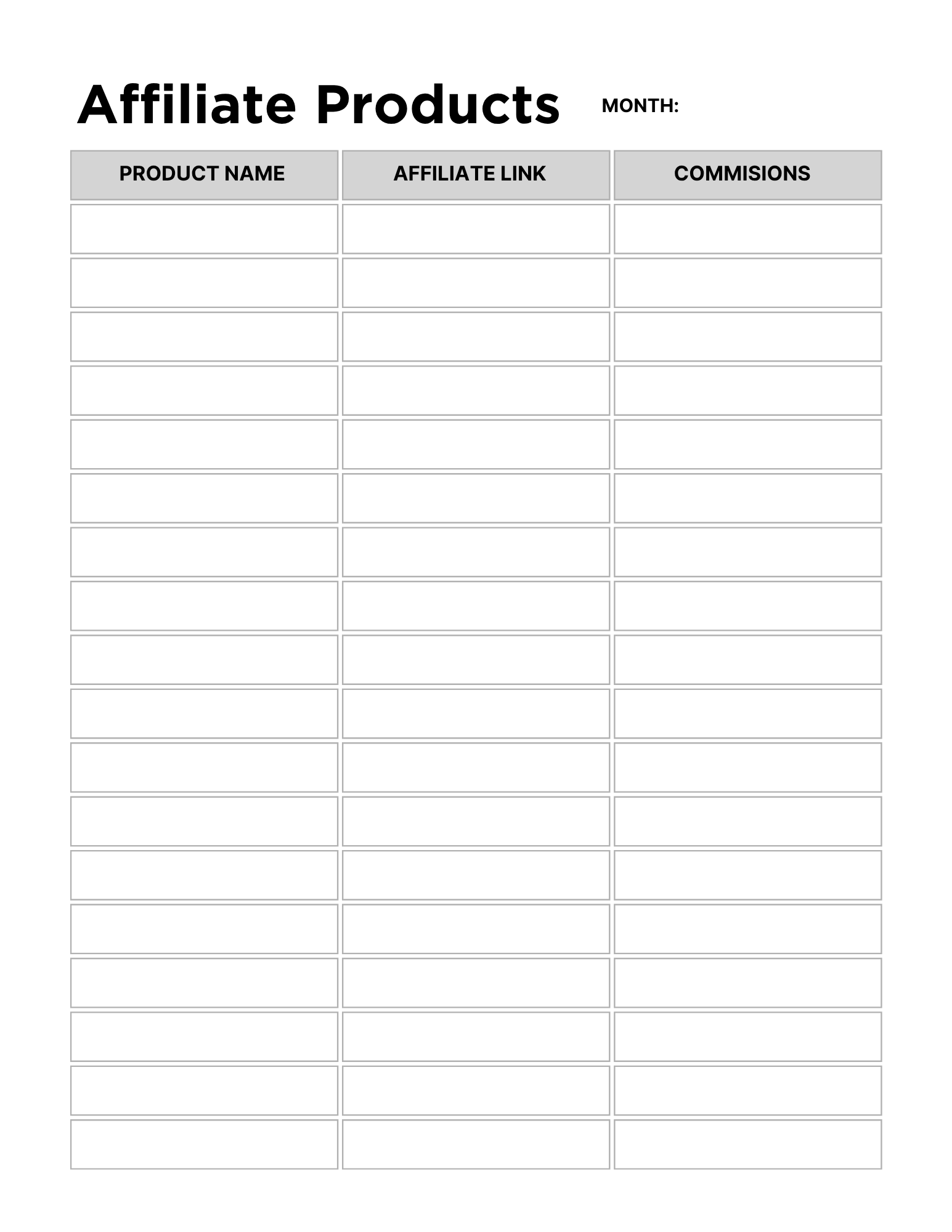 Side Hustle Planner