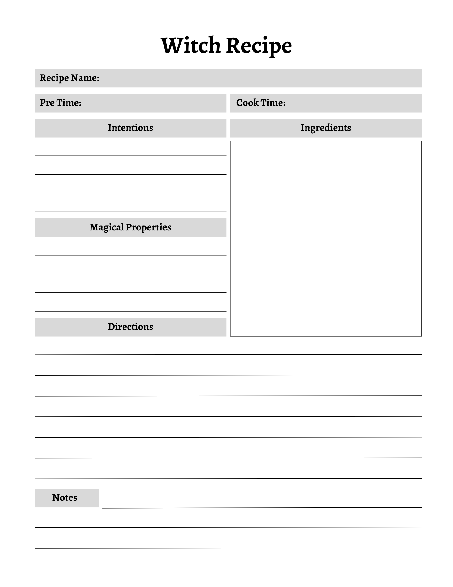 Witchy Planner