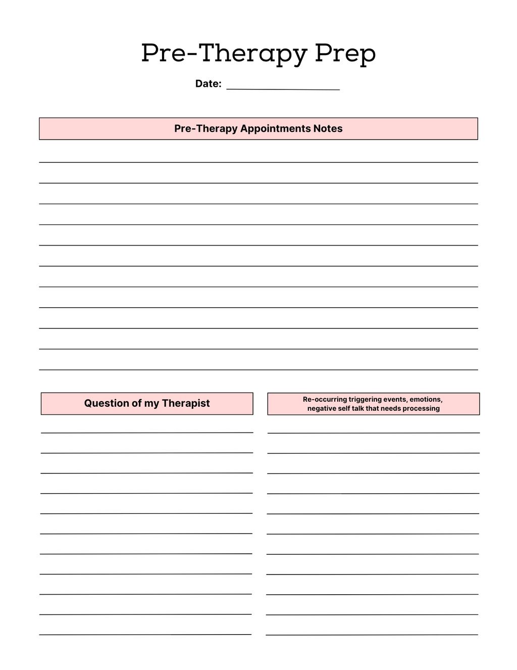 PTSD & Trauma Processing Workbook Colorful 65