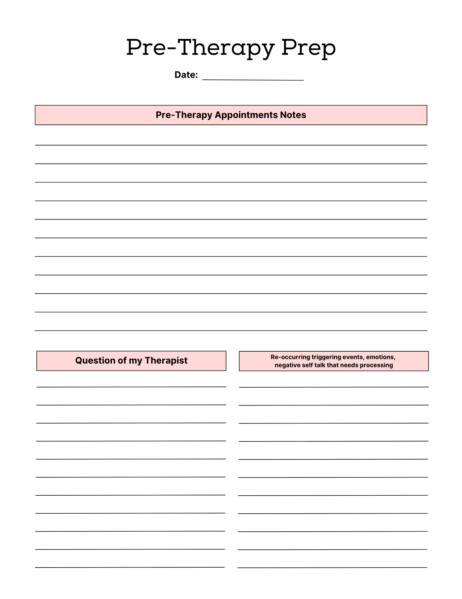 PTSD & Trauma Processing Workbook Colorful 65