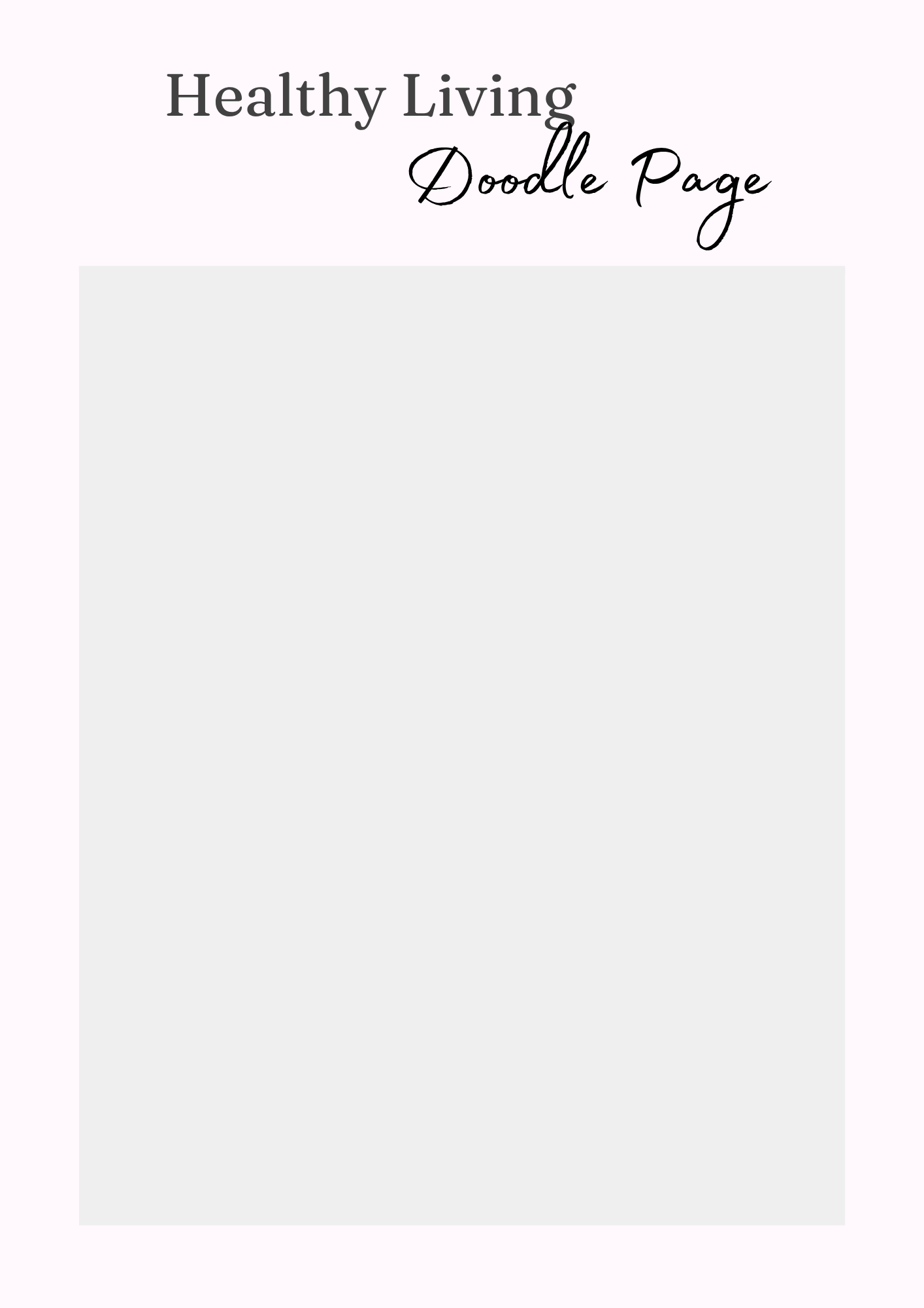 Healthy Living Journal