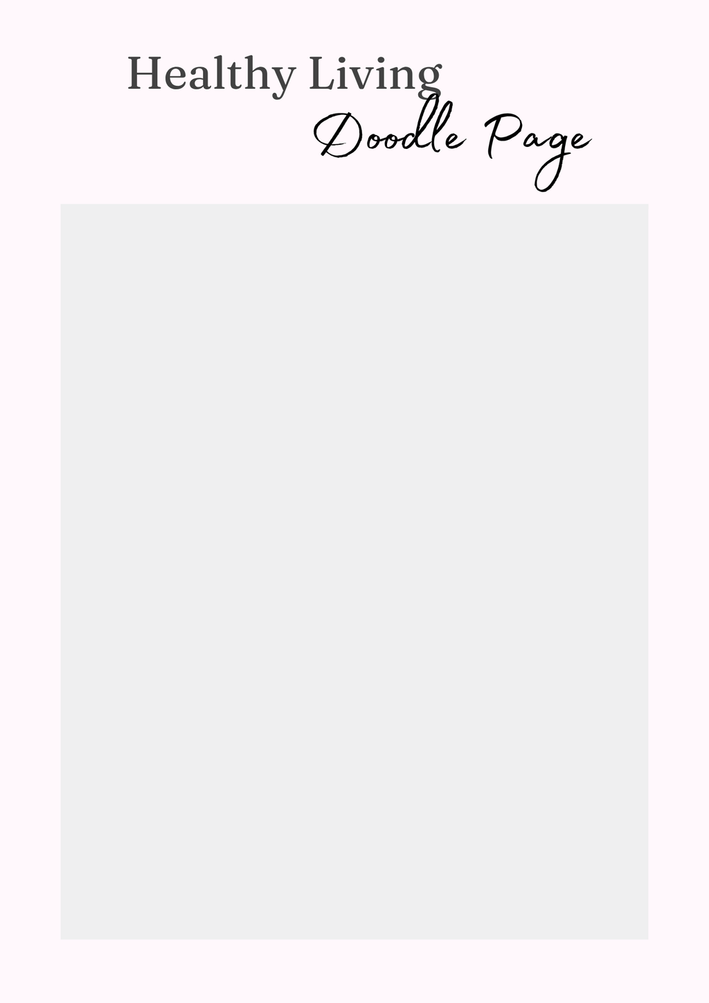 Healthy Living Journal