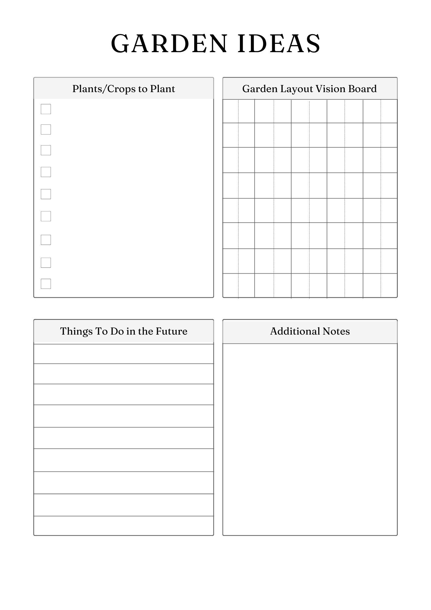 Ultimate Garden Planner