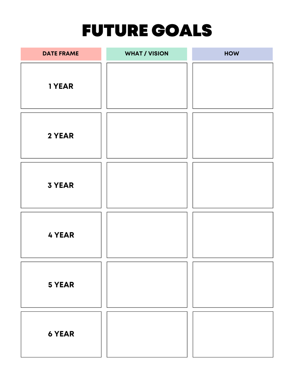 Vibrant Rainbow Budget Planner