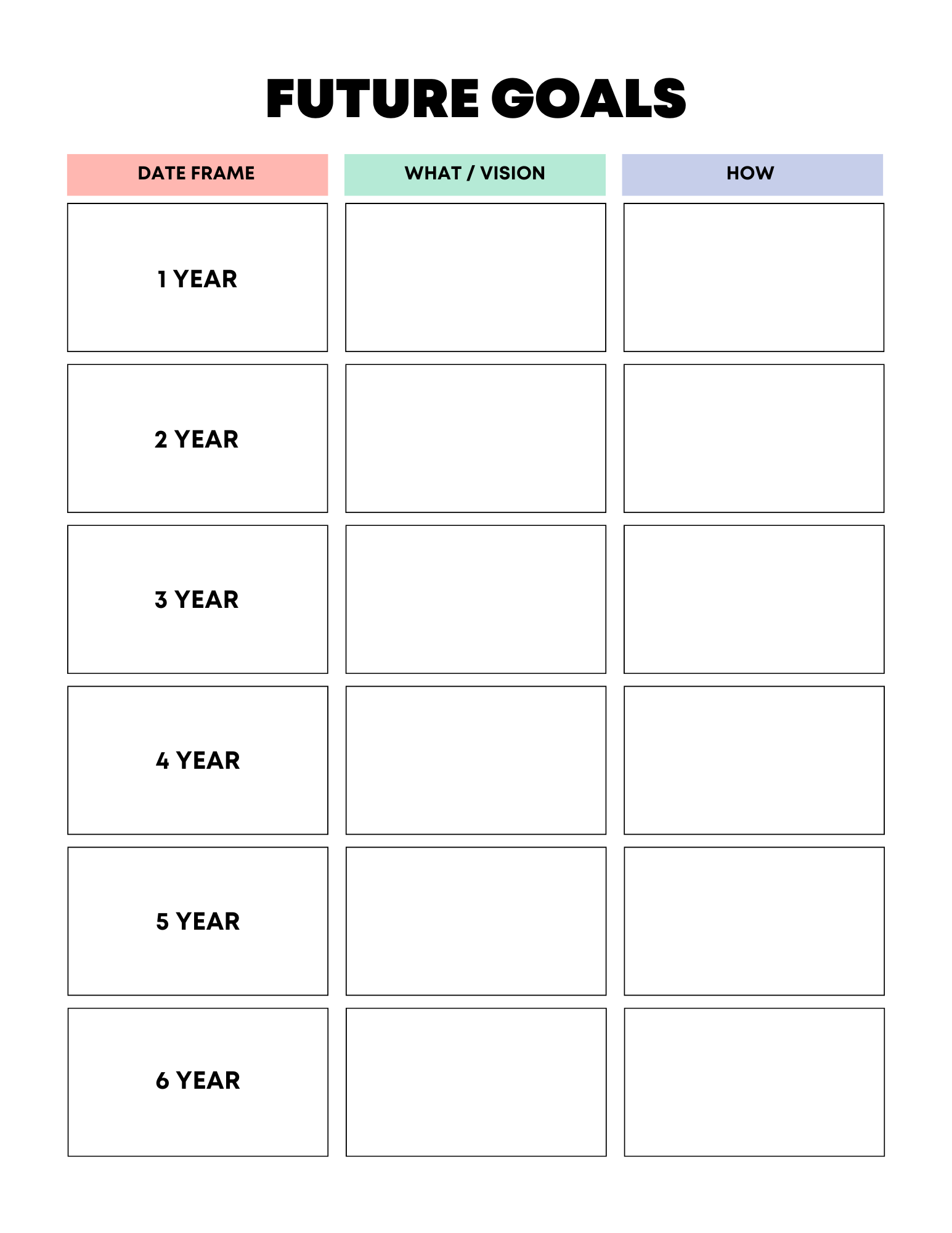 Vibrant Rainbow Budget Planner