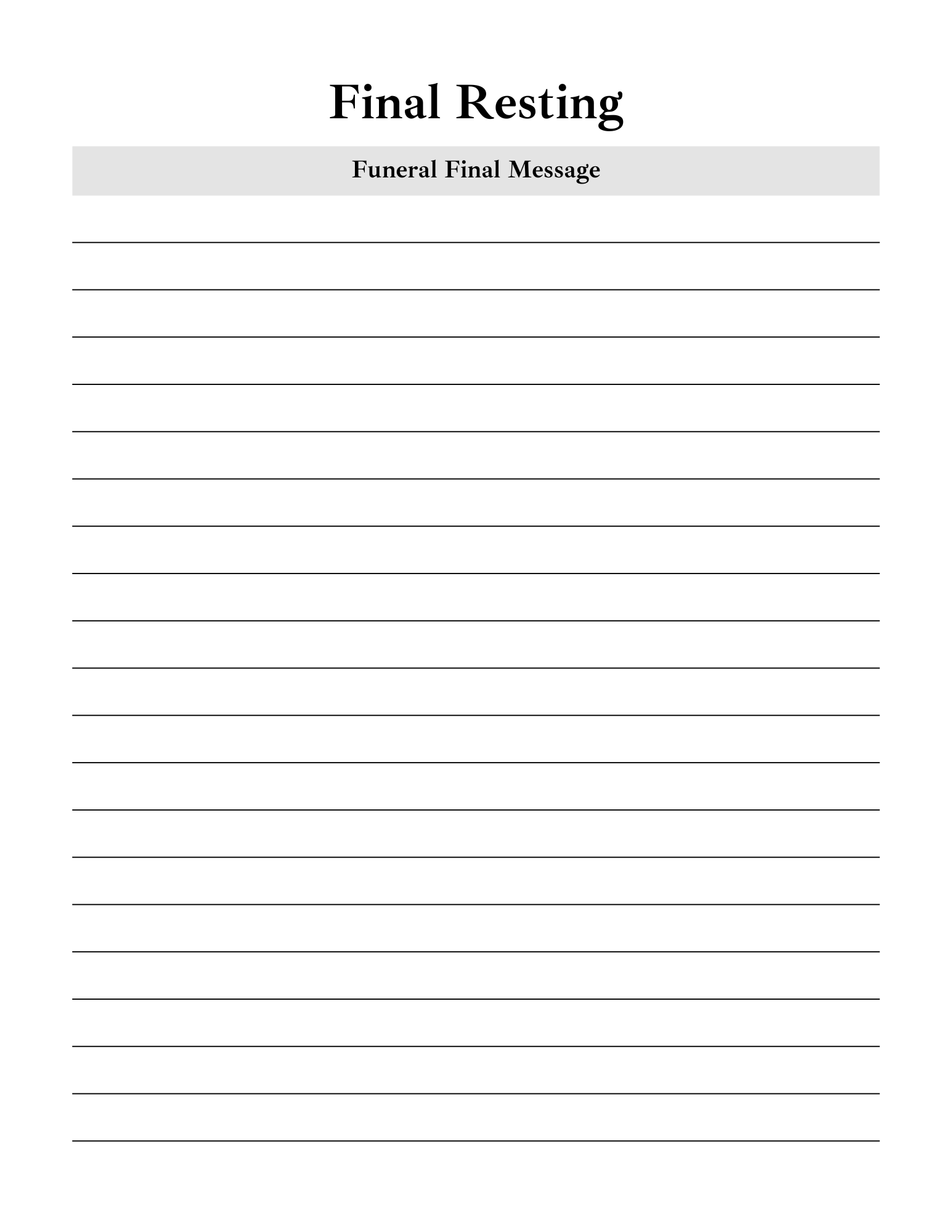 End of Life Planner
