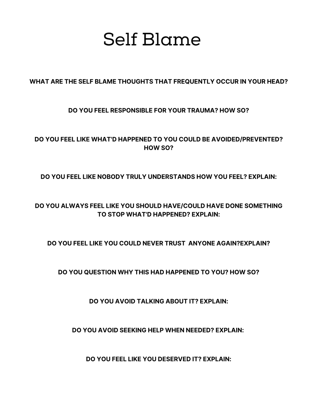 PTSD & Trauma Processing Workbook Colorful 65