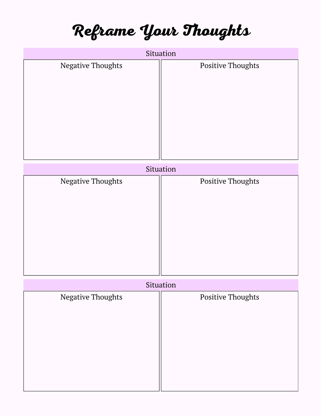 Colorful Self Care Planner