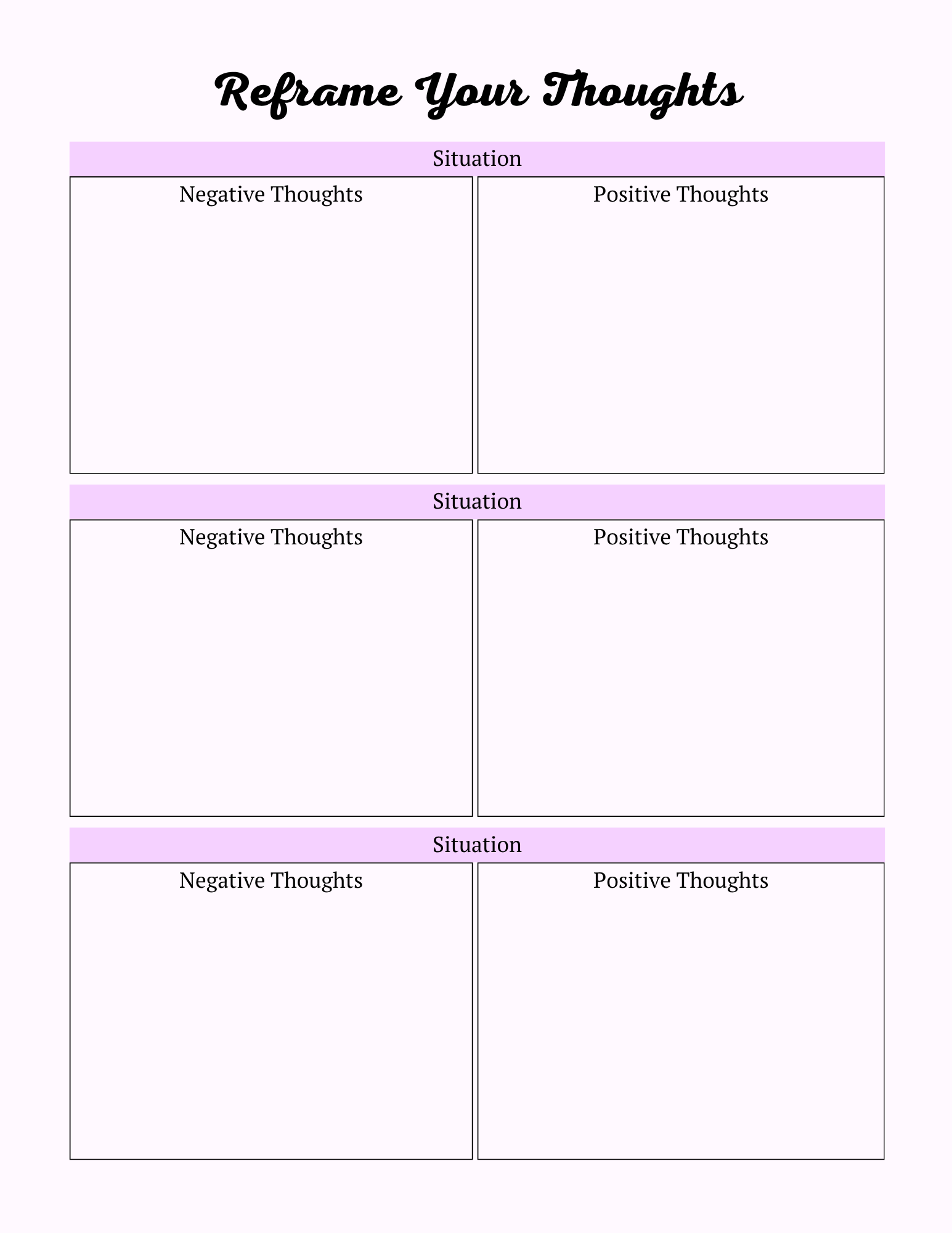 Colorful Self Care Planner