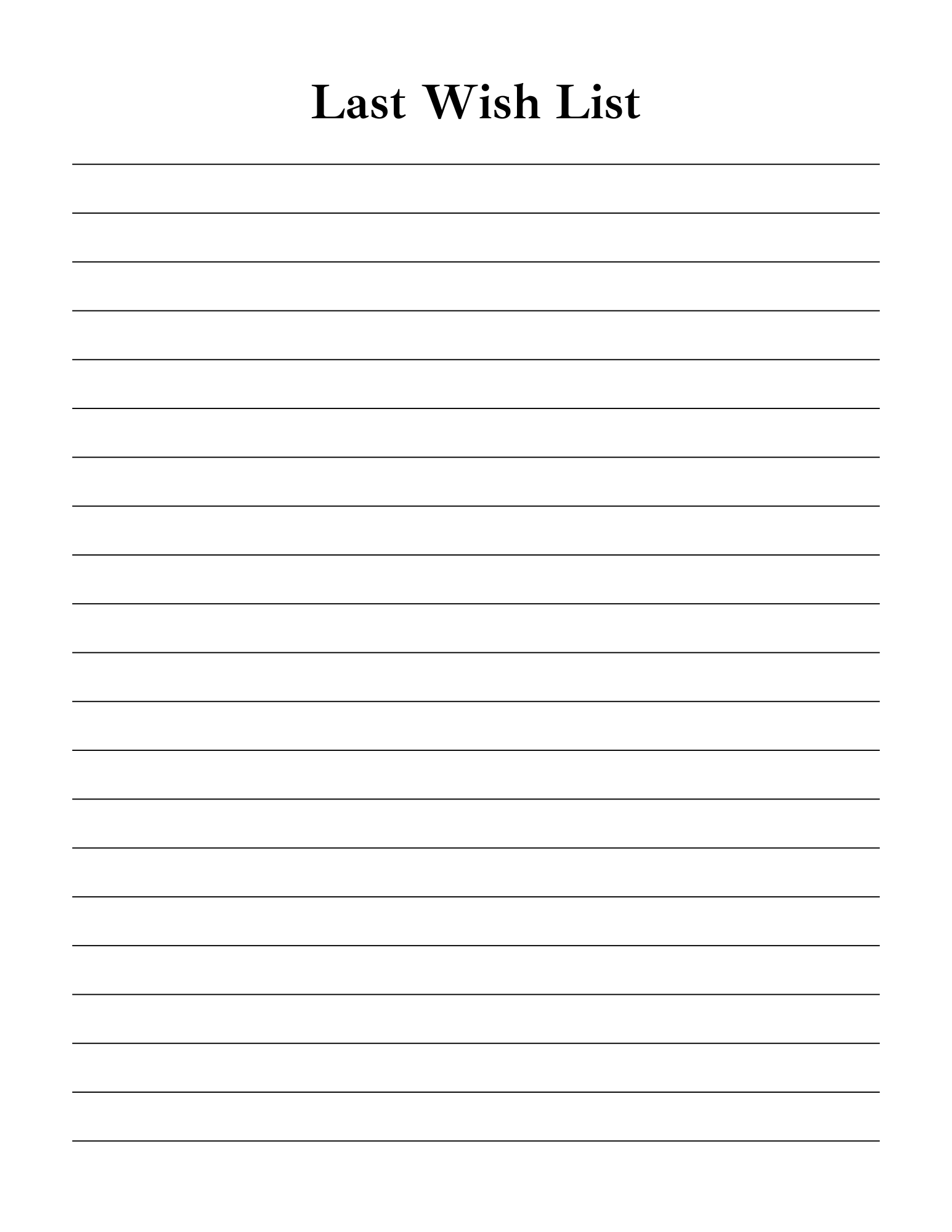 End of Life Planner