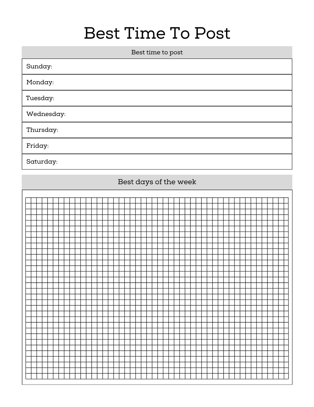 Social Media Post Planner