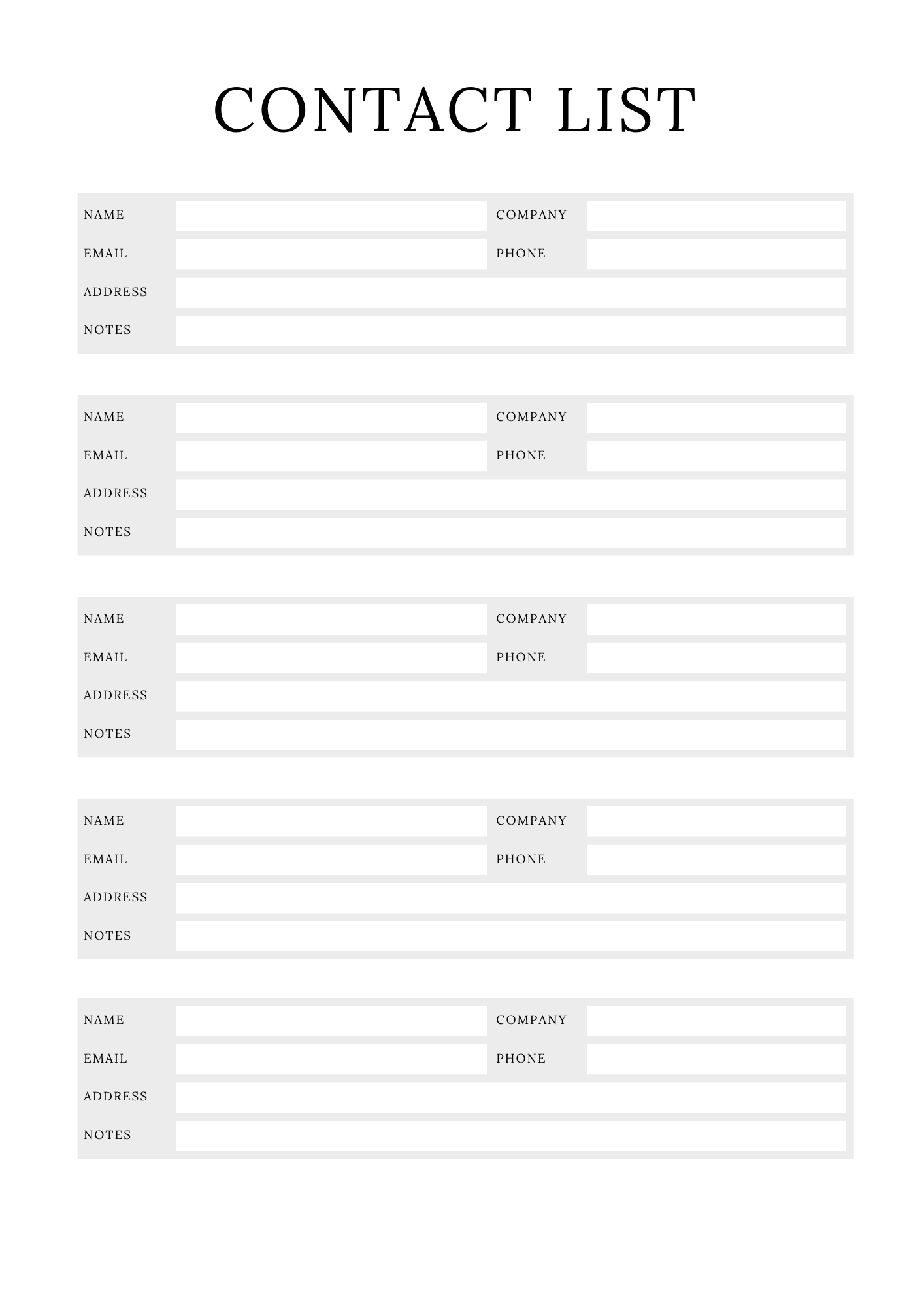 Complete Online Shop Planner