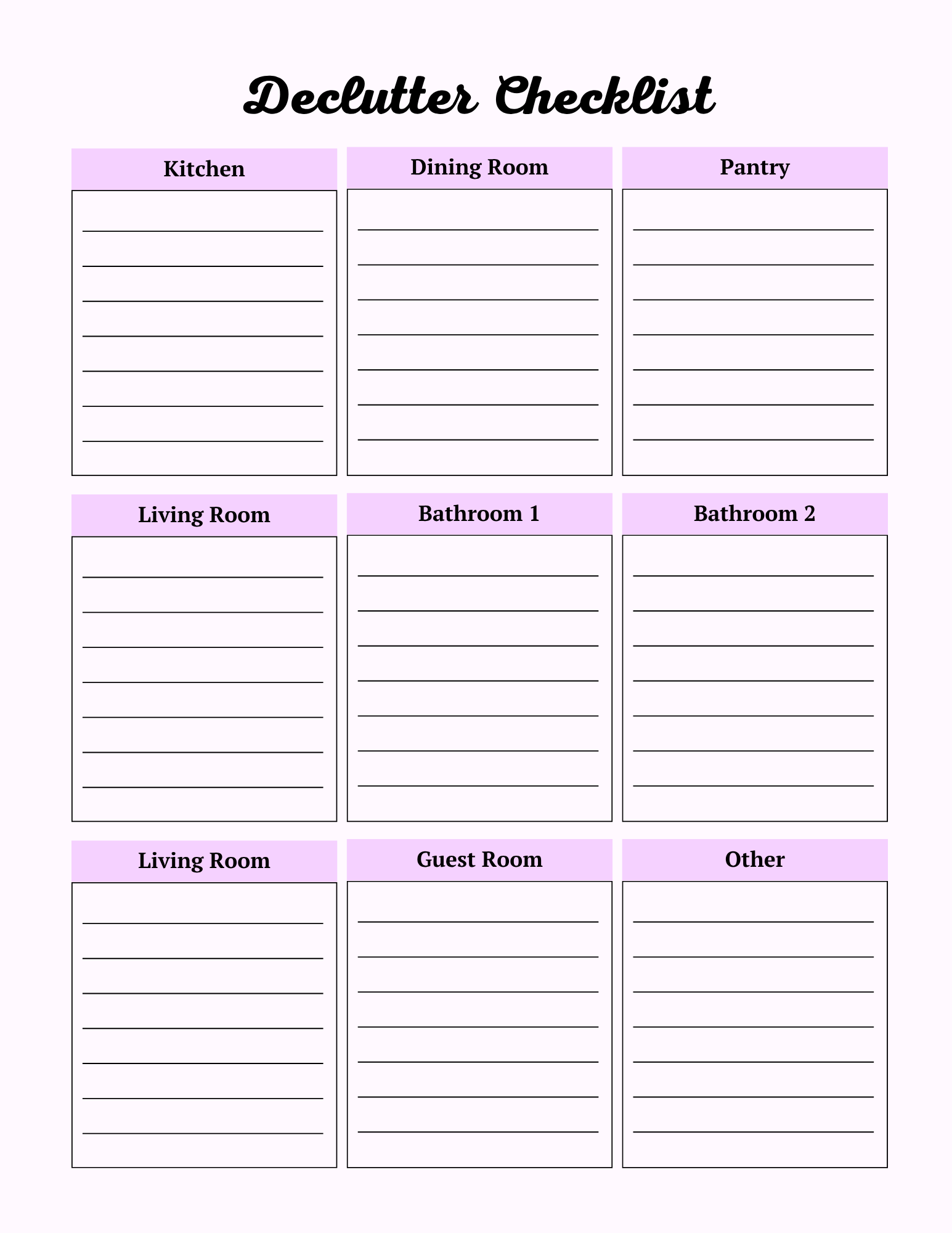 Colorful Self Care Planner