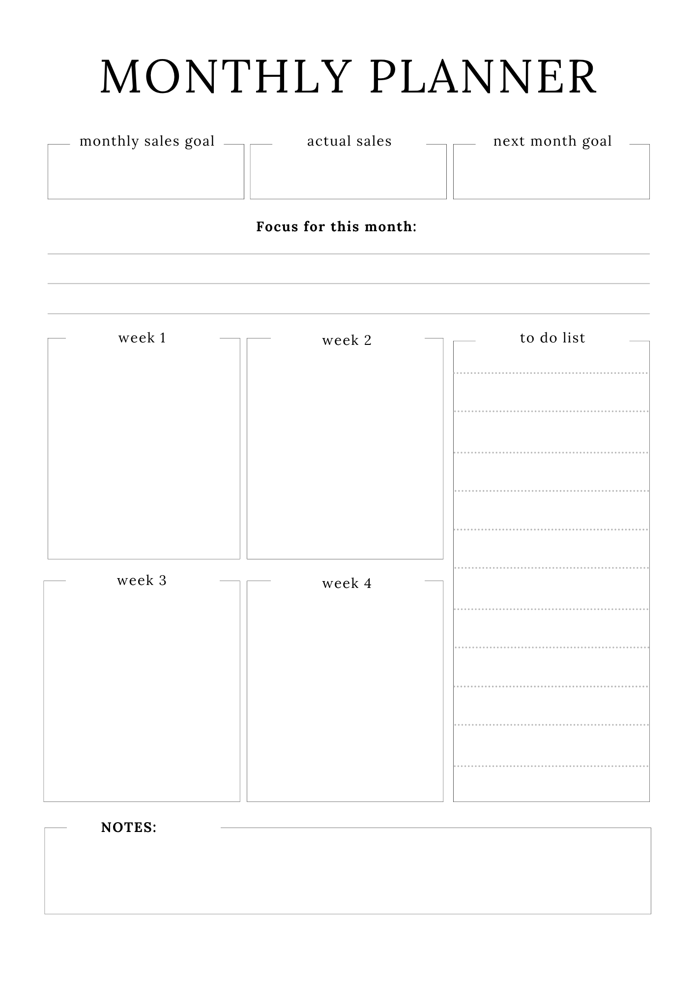 Handmade Business Planner