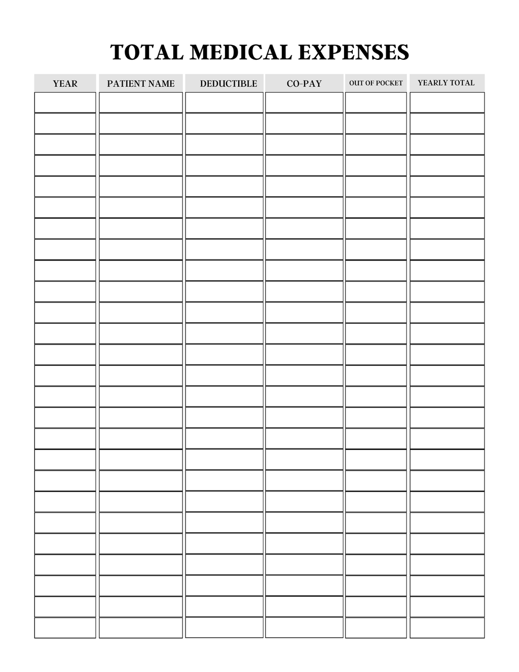Comprehensive Health Care Planner