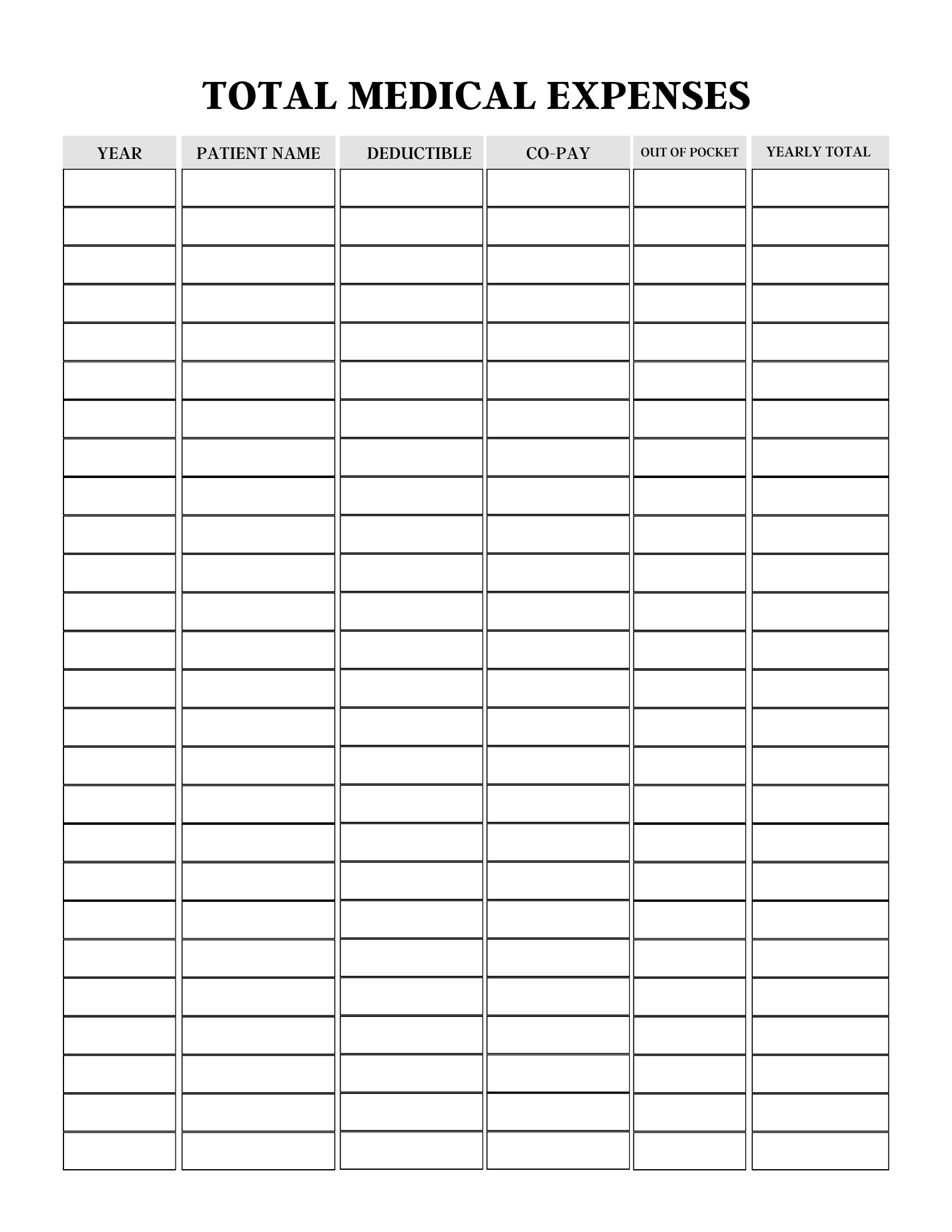 Comprehensive Health Care Planner
