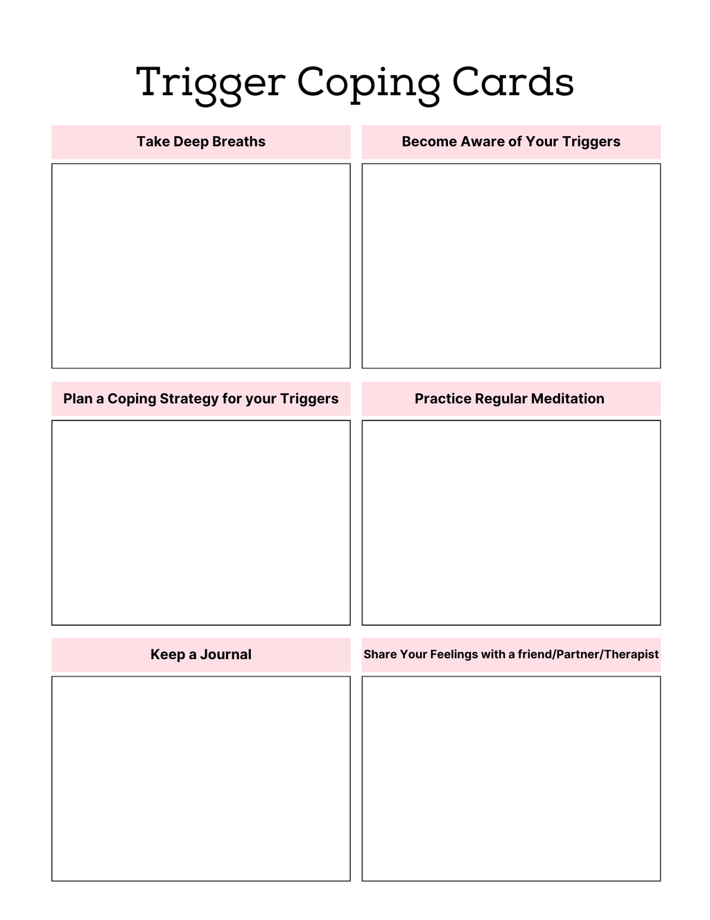 PTSD & Trauma Processing Workbook Colorful 65