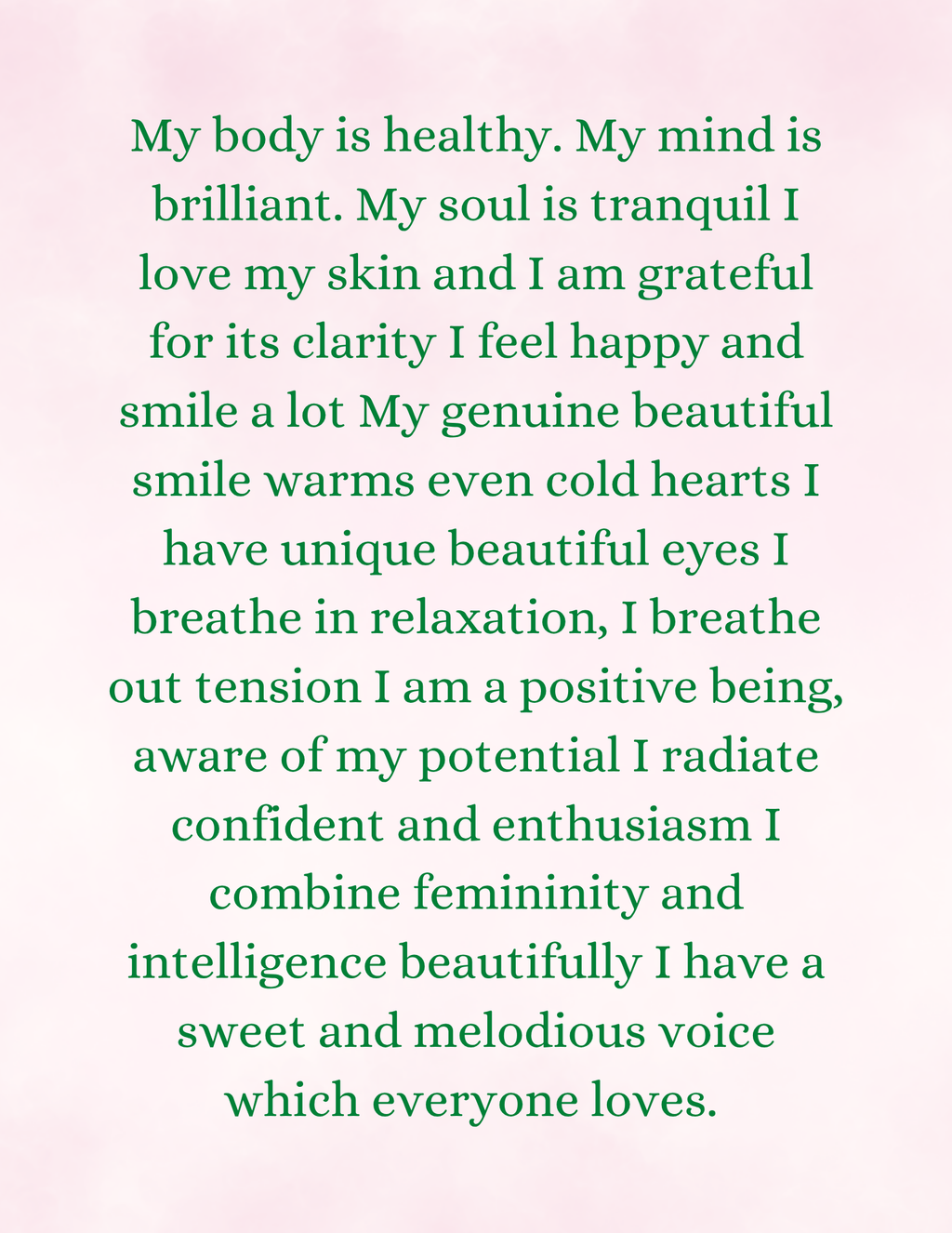 1000 Positive Affirmation for Women