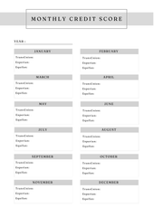 Ultimate Credit Score Tracker
