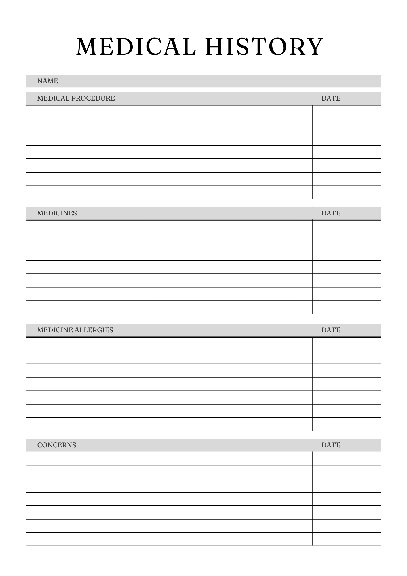 Comprehensive Medical Planner
