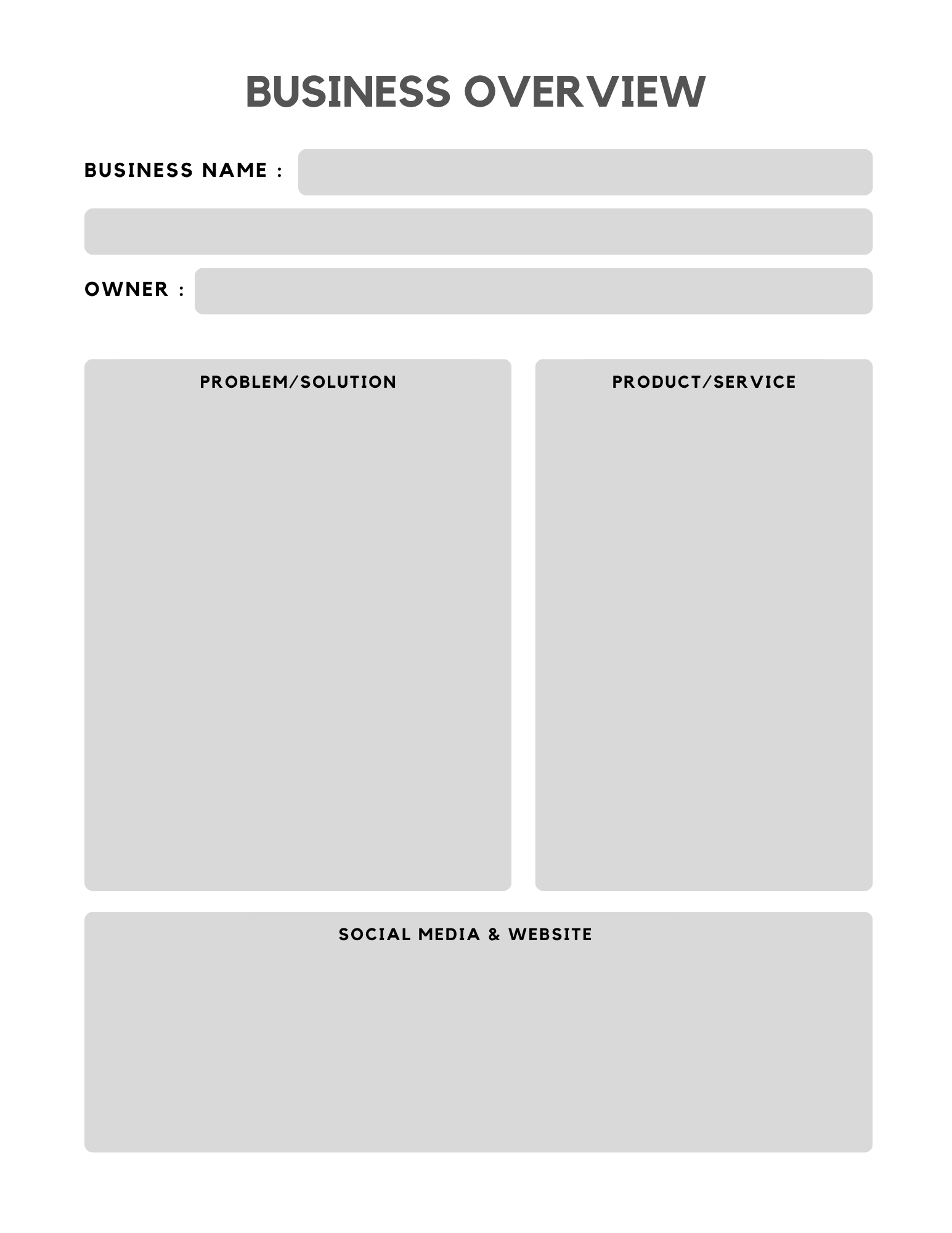 Small Business Planner