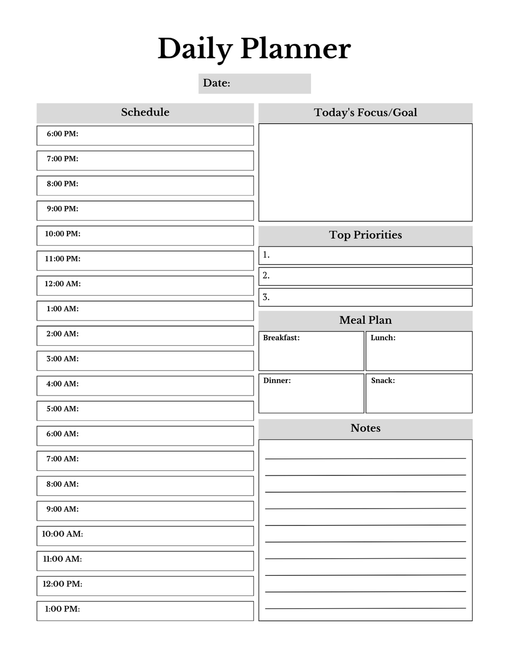 Complete Household Planner