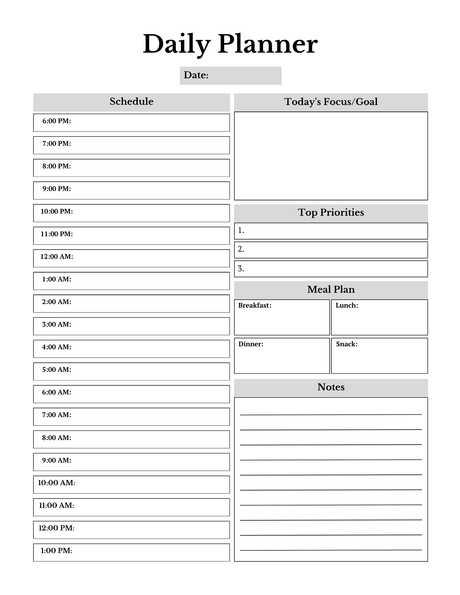 Complete Household Planner