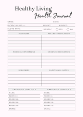 Healthy Living Journal