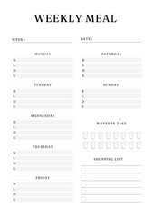 Active Life Meal Planner