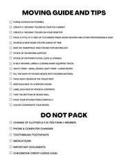 Essential Moving Planner