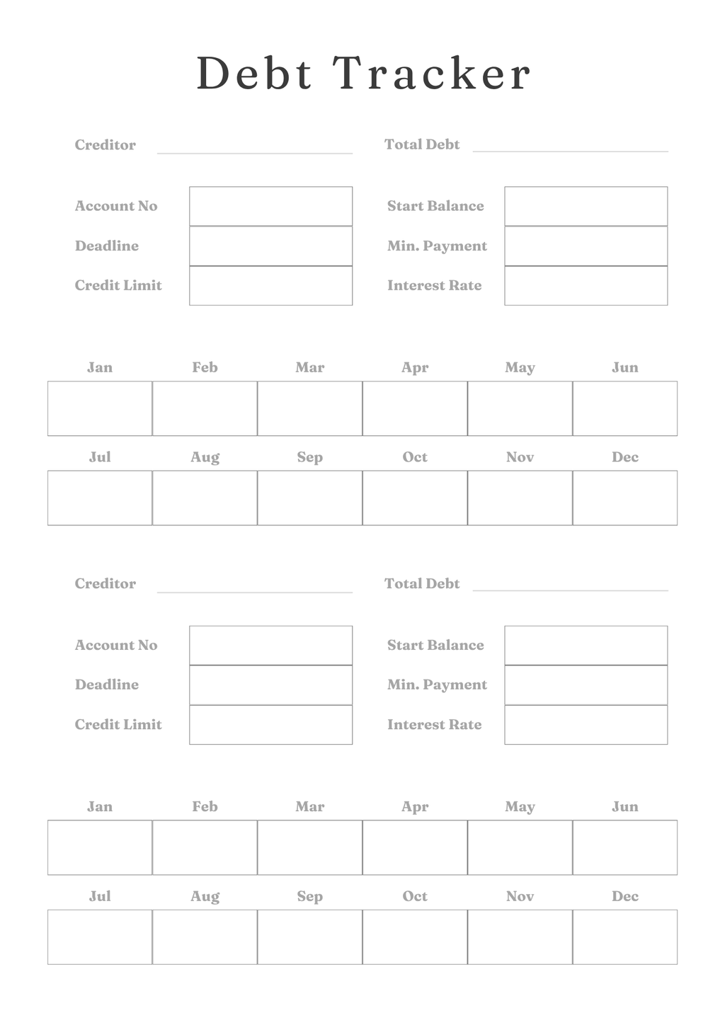 Debt Freedom Tracker