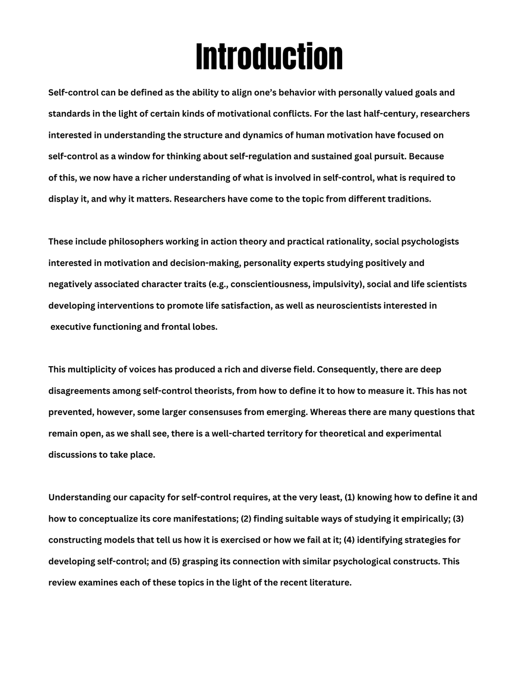 Self Control Activity Book