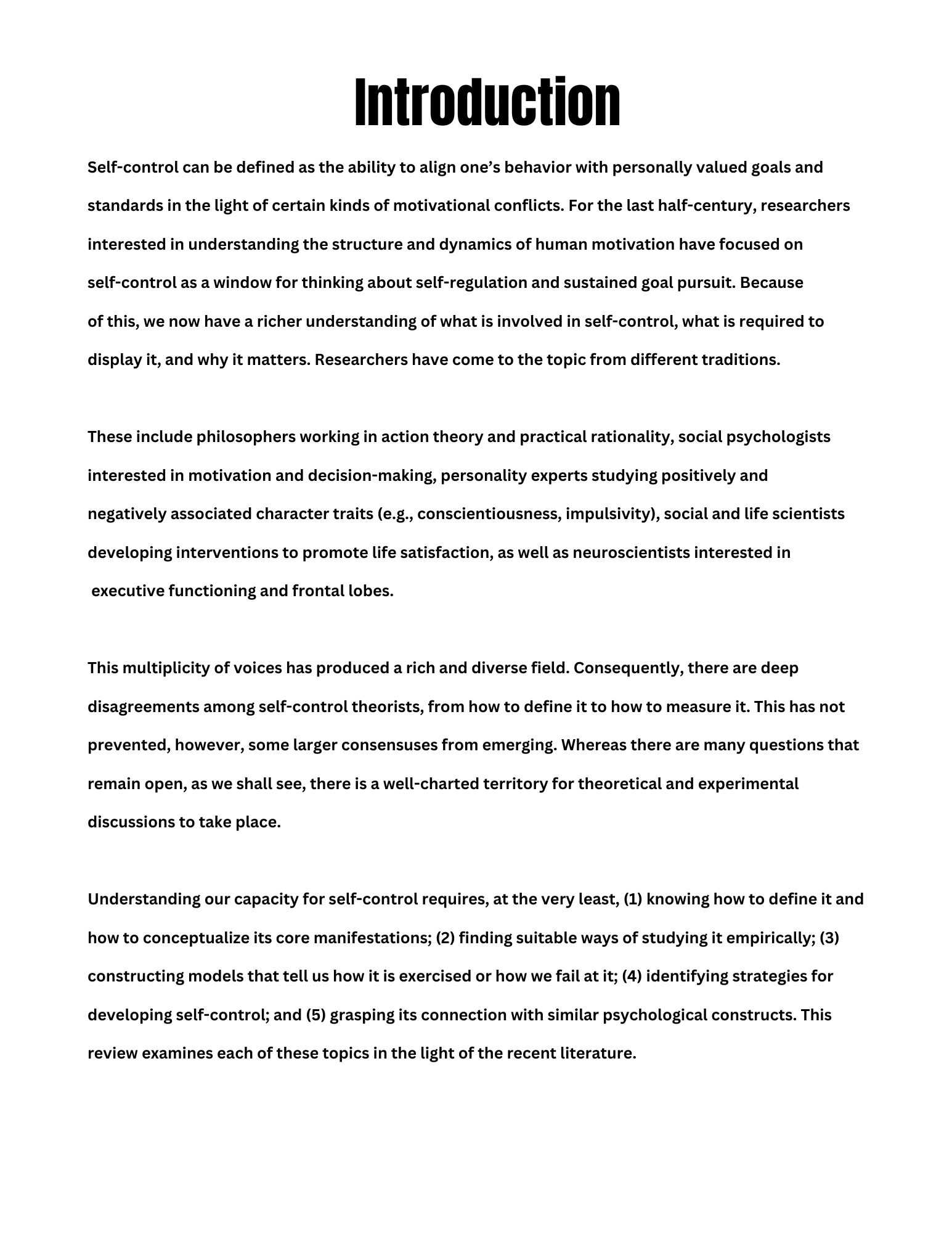 Self Control Activity Book