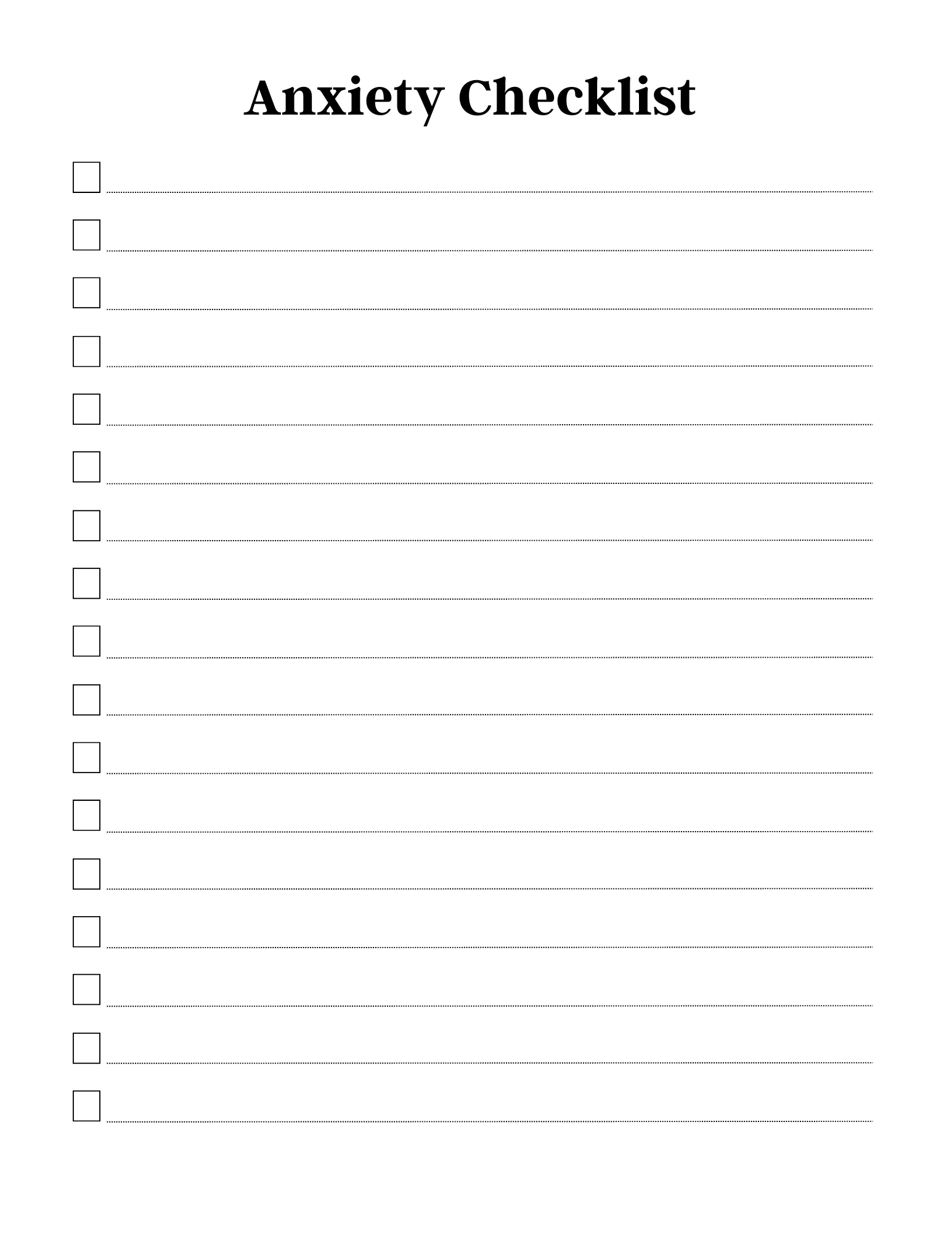 Anxiety Journal