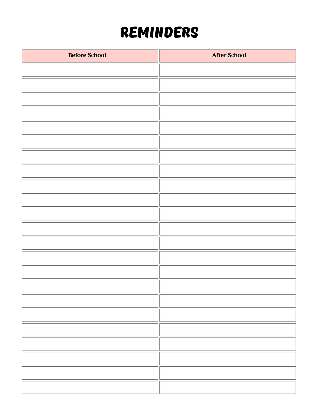 Back -to-school Planner