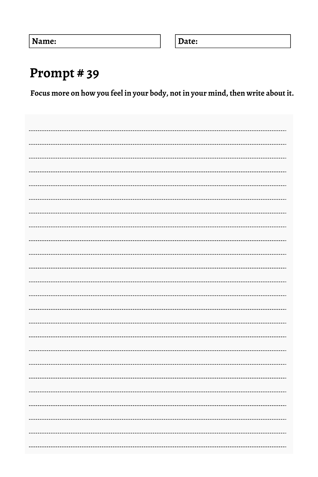 200 Mental Health Journey Prompts