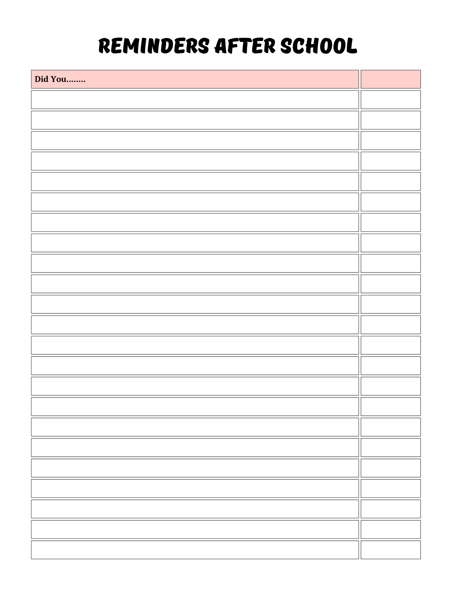 Back -to-school Planner