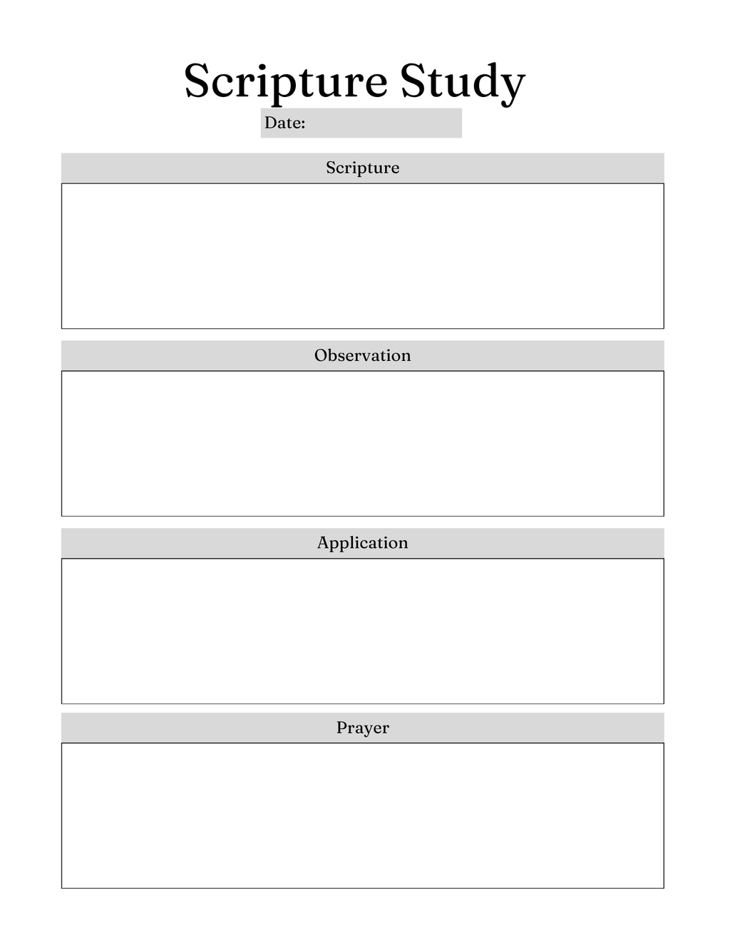 Serenity Prayer Journal