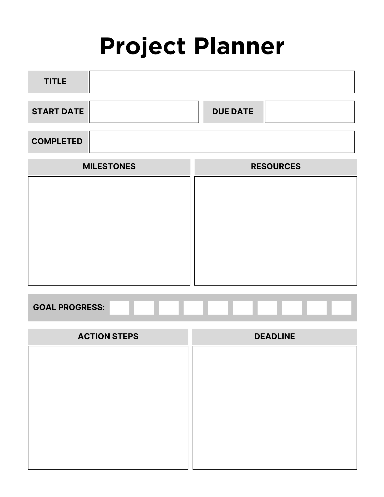 Side Hustle Planner