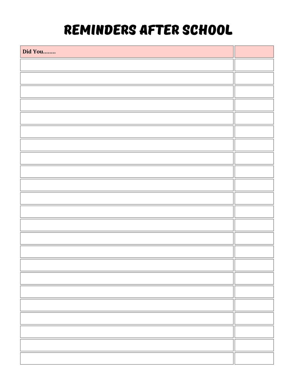 Back -to-school Planner