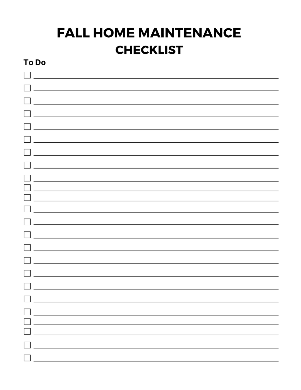 Home Maintenance Planner