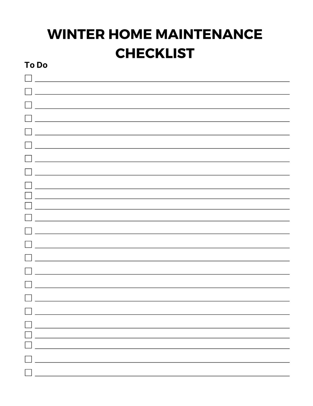 Home Maintenance Planner