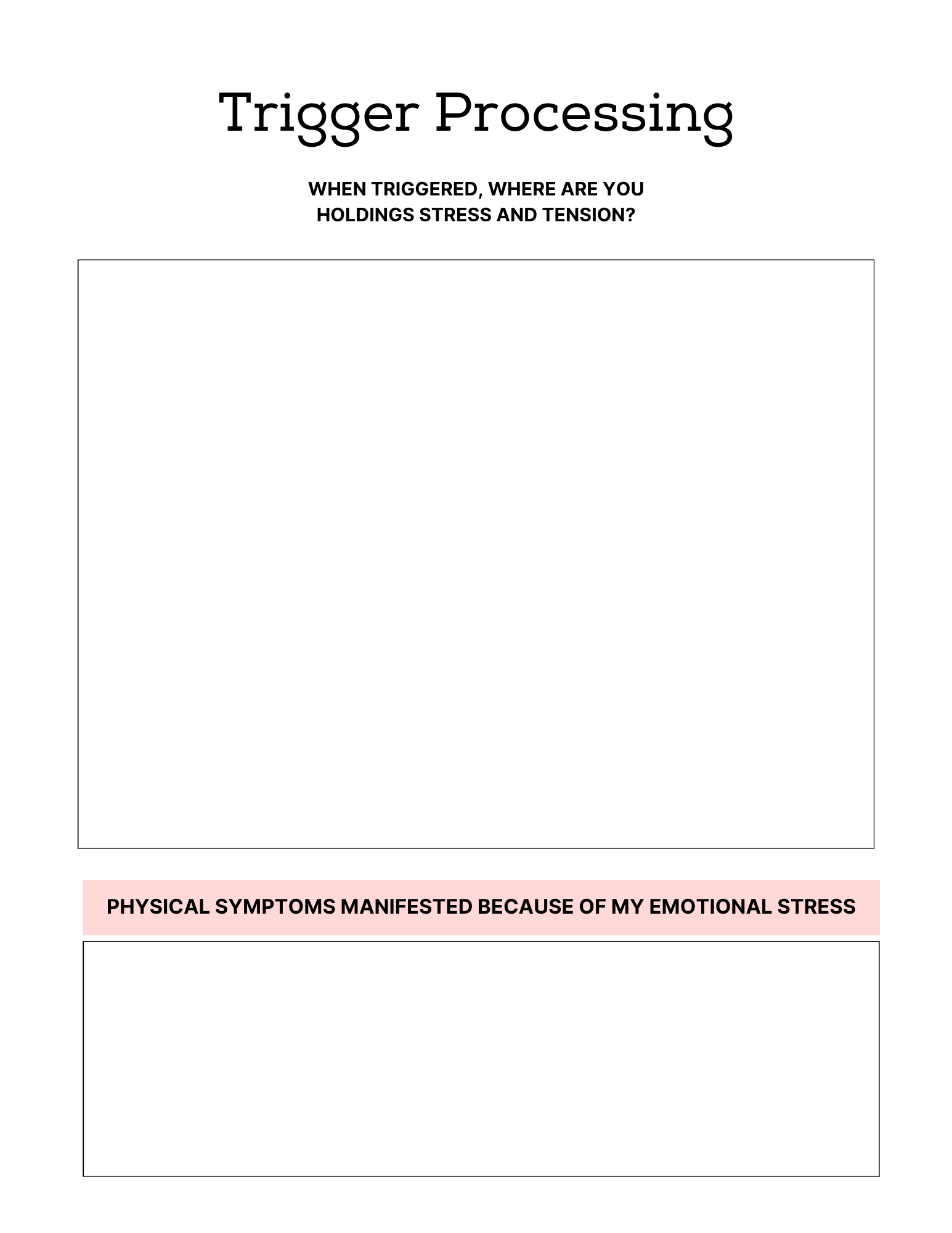 PTSD & Trauma Processing Workbook Colorful 65