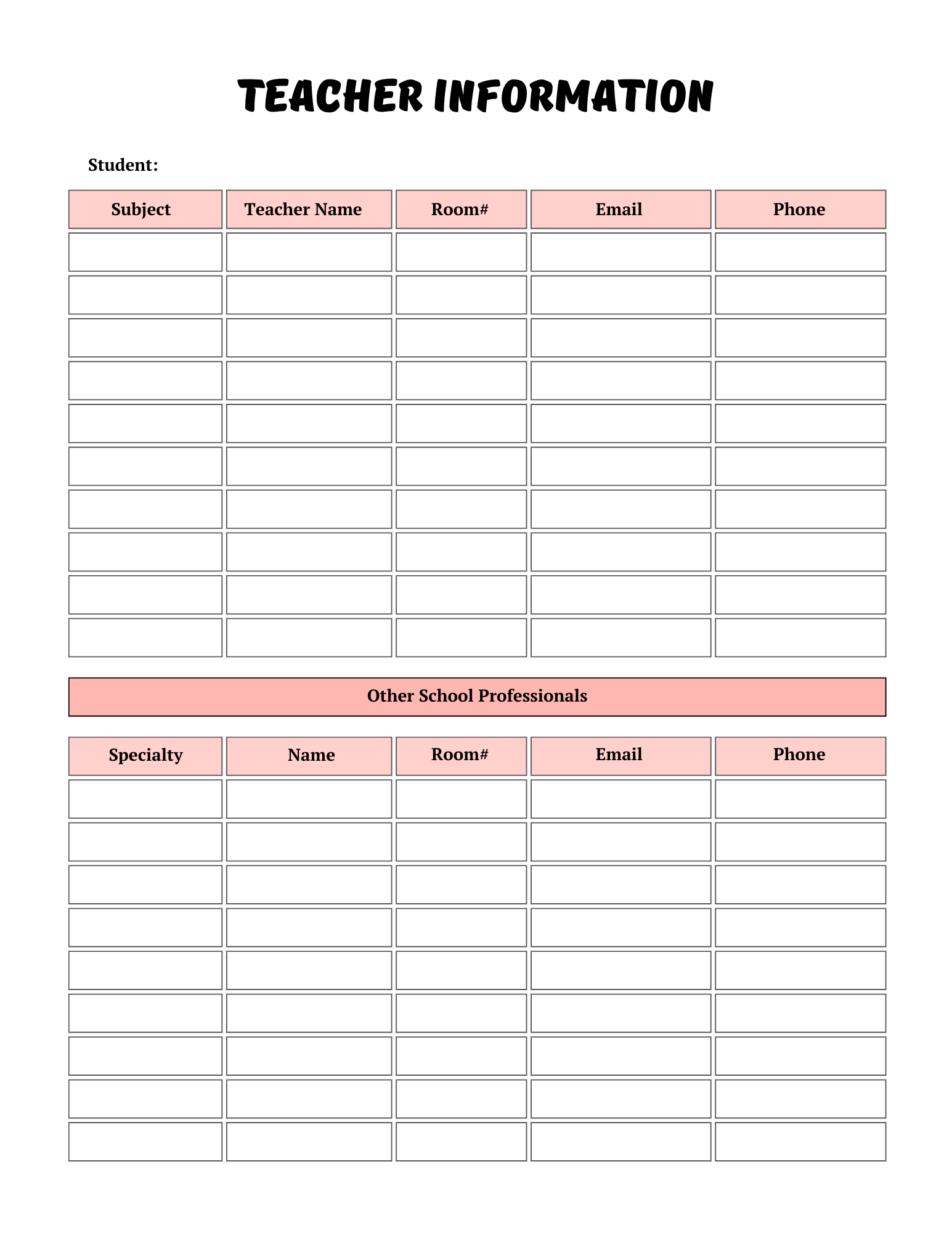 Back -to-school Planner