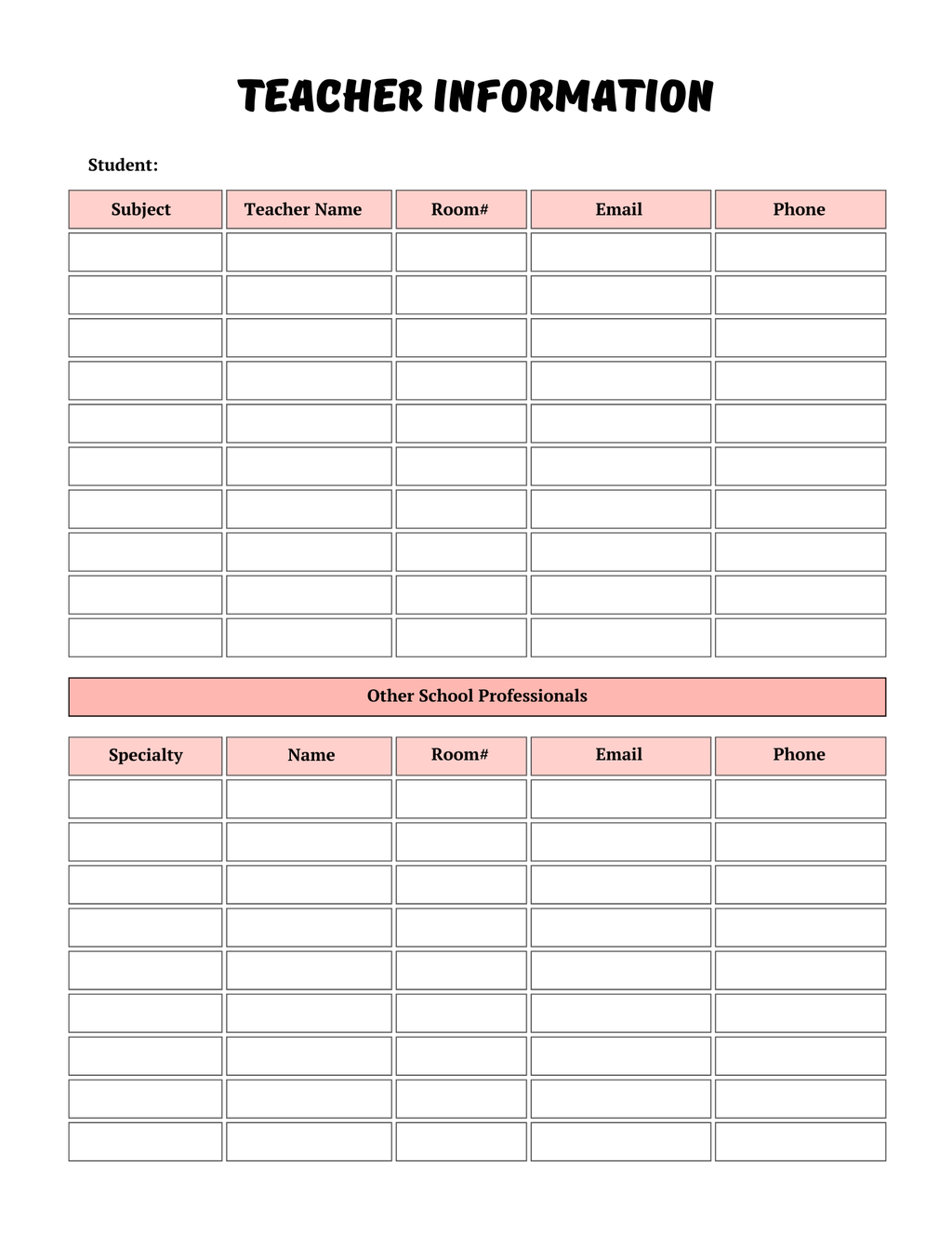 Back -to-school Planner