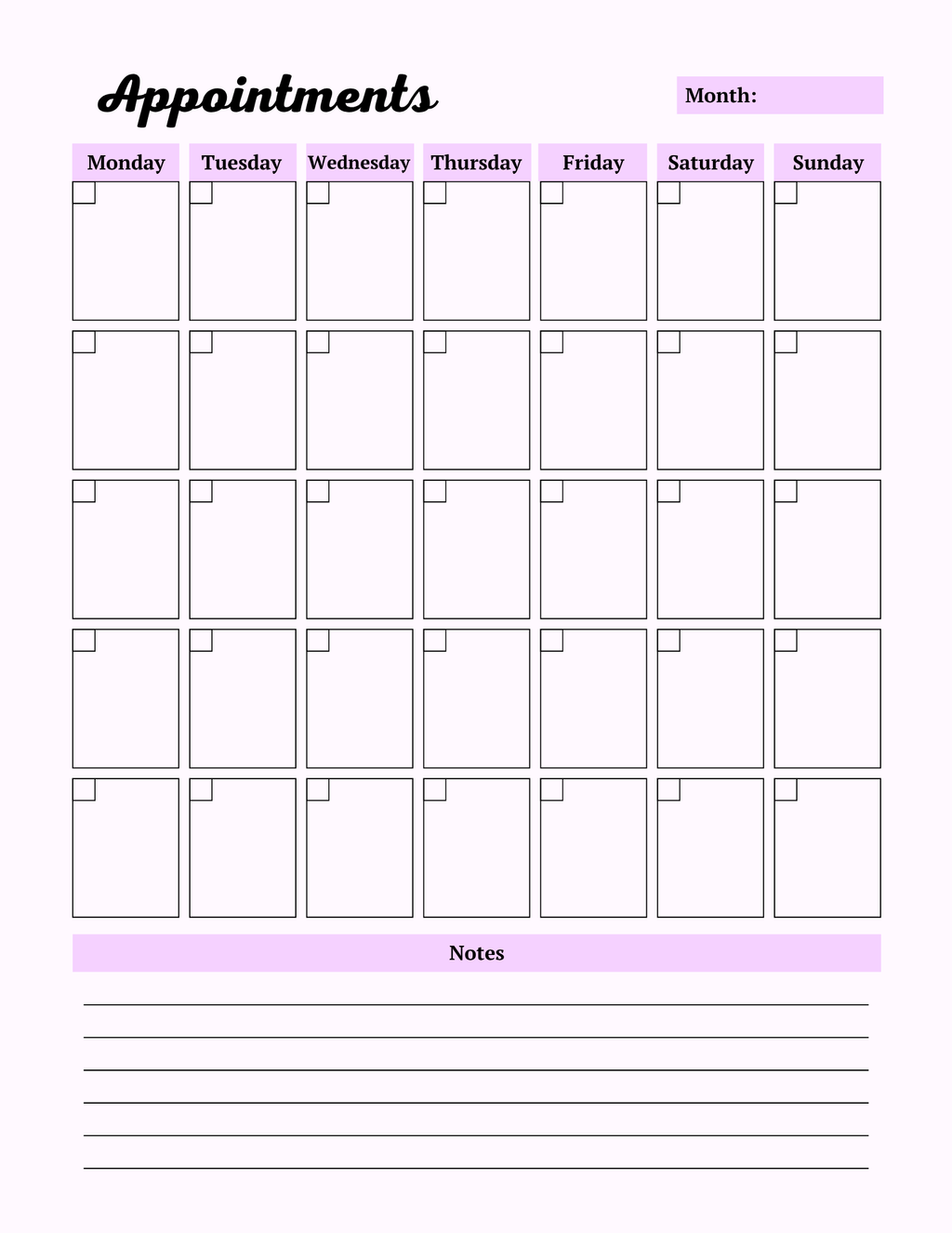 Colorful Self Care Planner