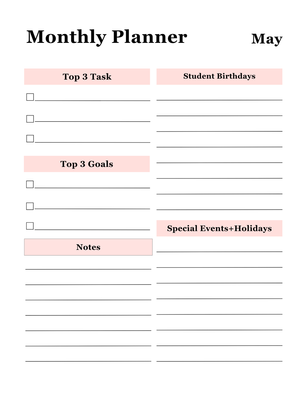 Educator's Master Organizer