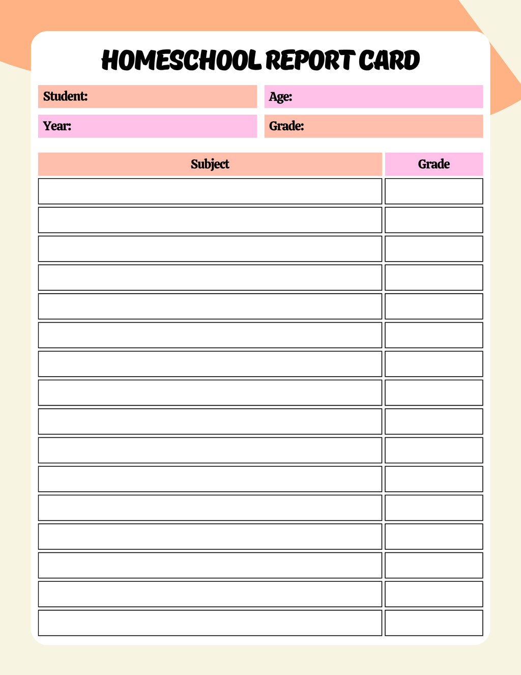 Comprehensive Homeschool Planner