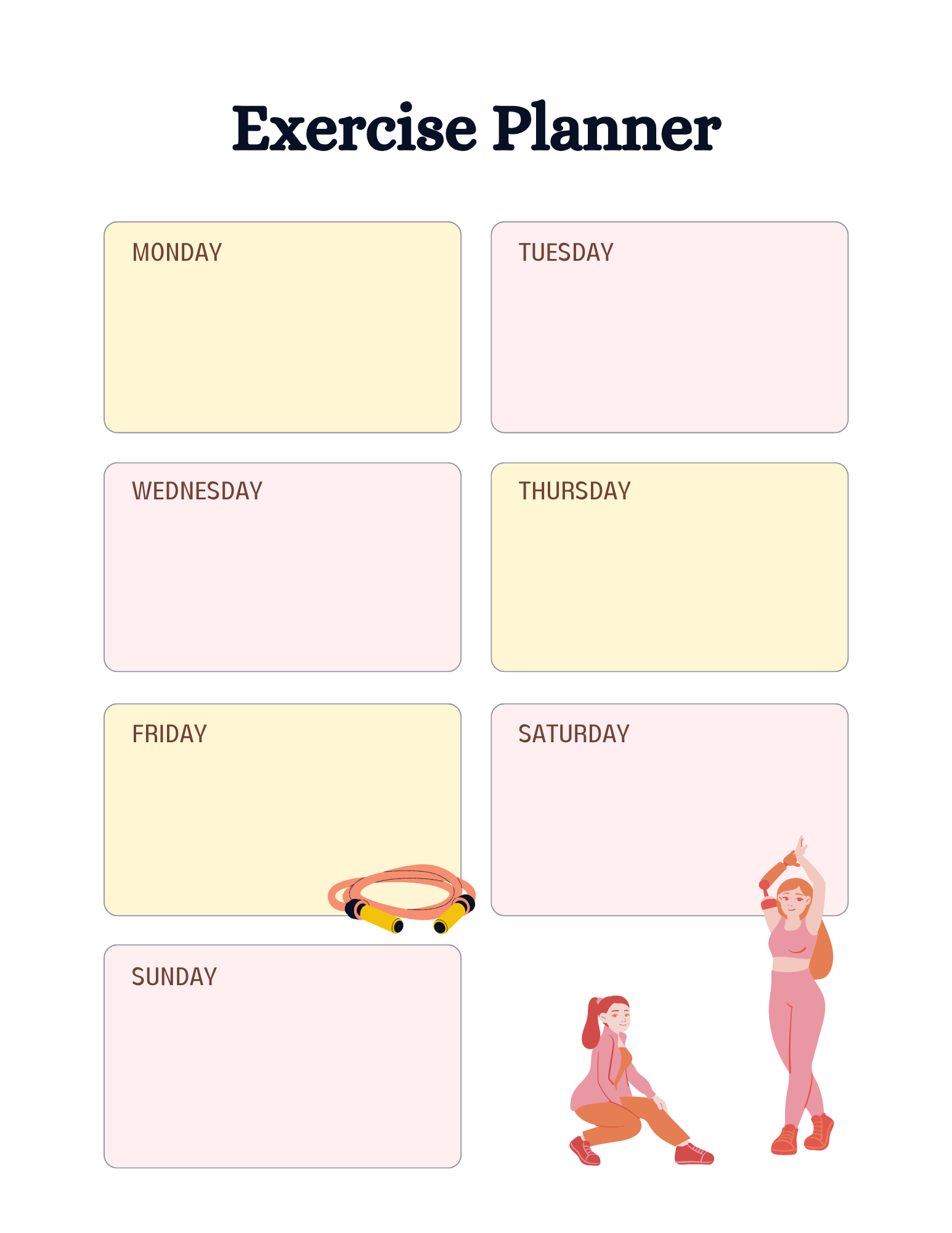 Mental Health Planner 56 Colorful