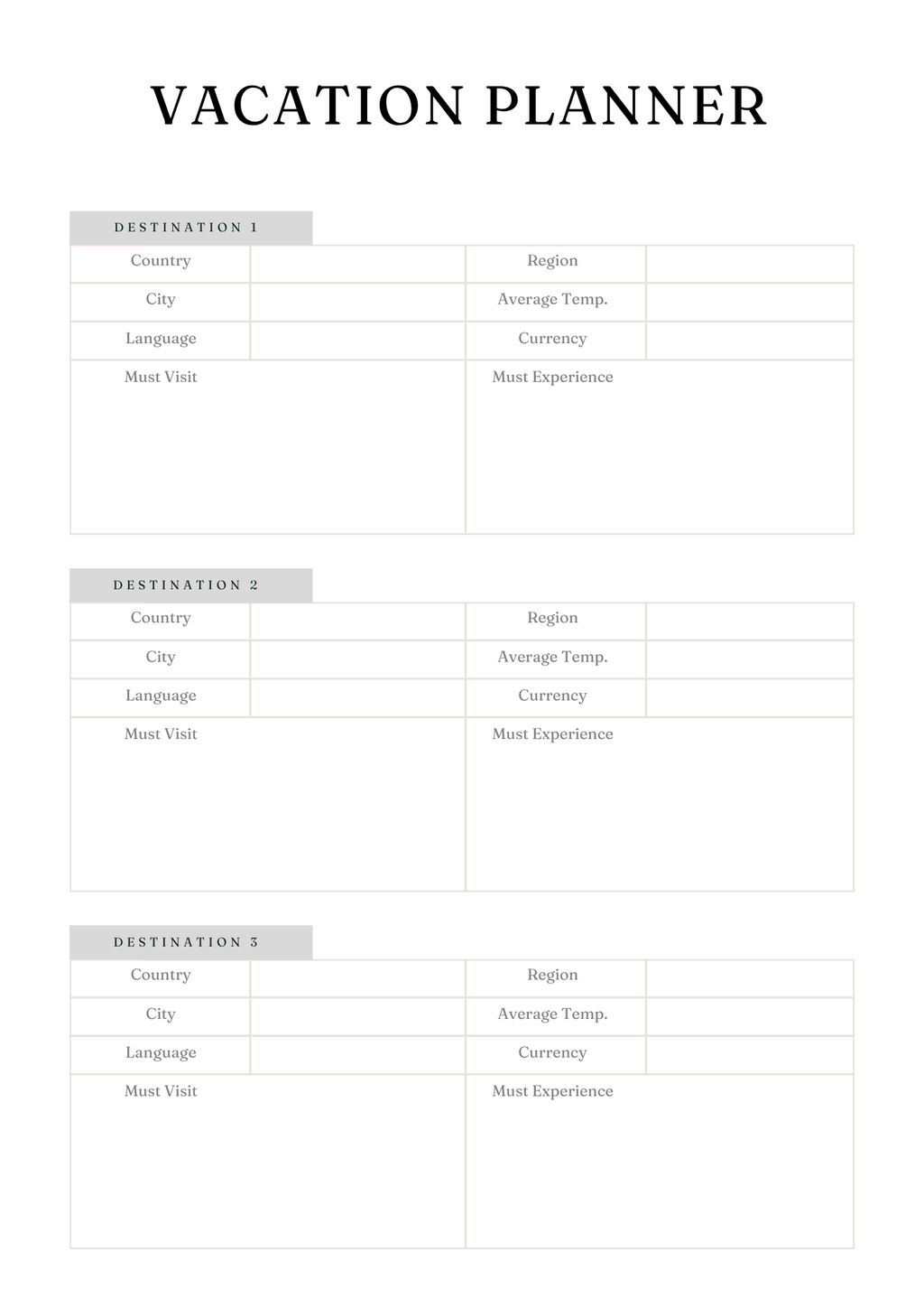 Household Management Planner
